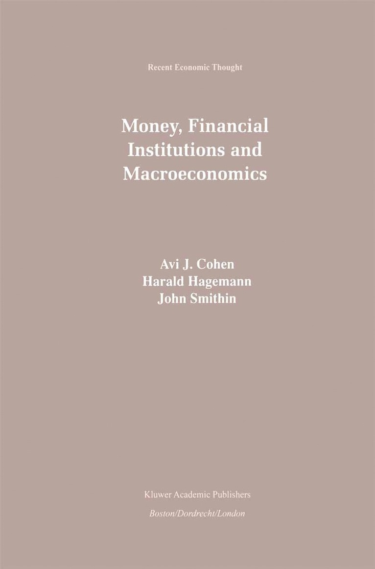 Money, Financial Institutions and Macroeconomics 1