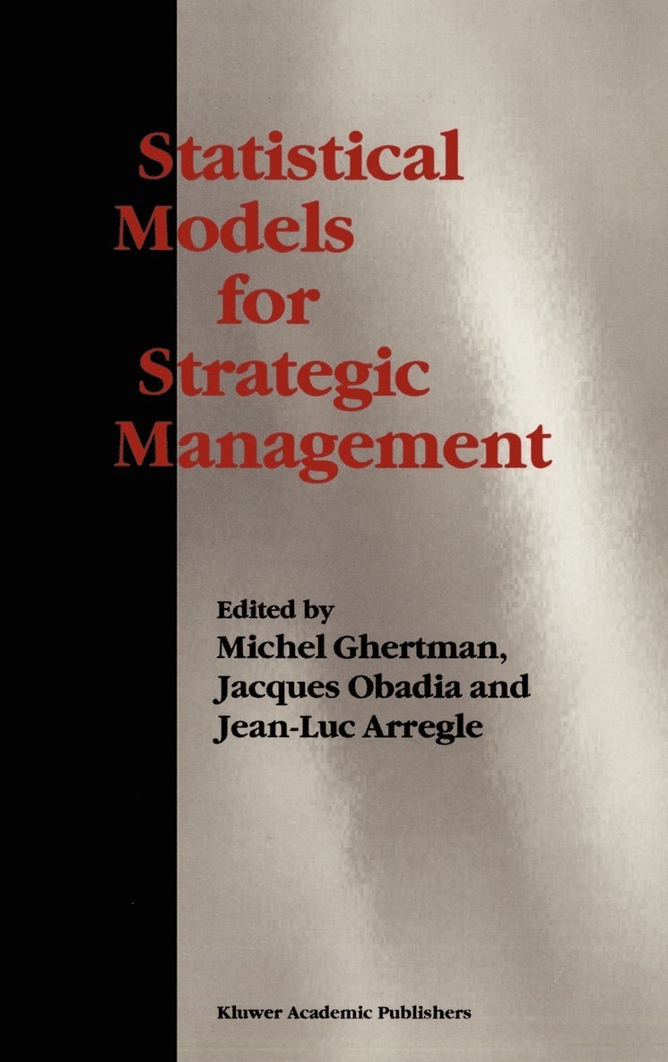 Statistical Models for Strategic Management 1