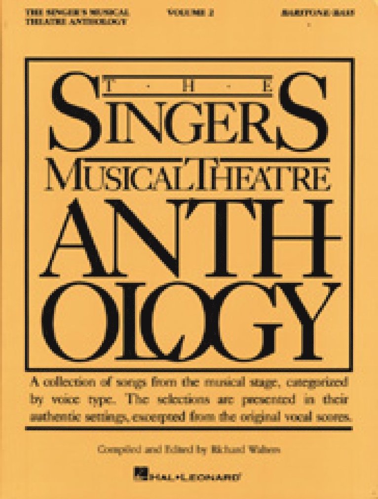 Singers Musical Theatre: Bartone/Bass Volume 2