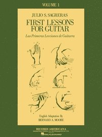 bokomslag First Lesson for Guitar, Volume 1/Las Primeras Lecciones de Guitarra