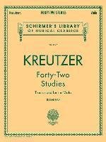 bokomslag 42 Studies Transcribed for the Viola: Schirmer Library of Classics Volume 1737 Viola Method