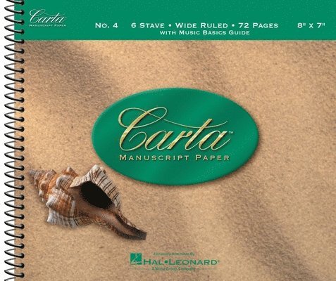Hal Leonard Corp - Carta Manuscript Paper No. 4 - Children's, Häftad