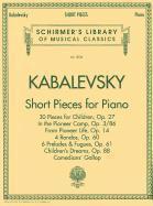 bokomslag Short Pieces for Piano: Schirmer Library of Classics Volume 2036 Piano Solo