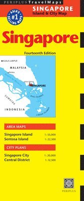 bokomslag Singapore Travel Map Fourteenth Edition