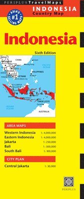 Indonesia Travel Map Sixth Edition 1
