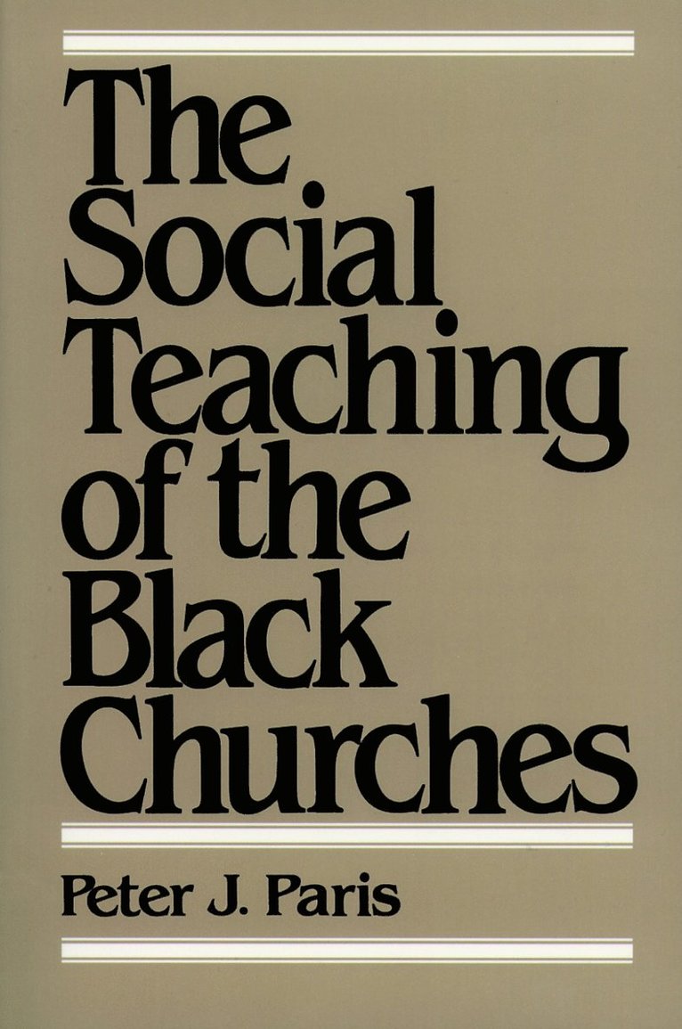 Social Teaching of the Black Churches