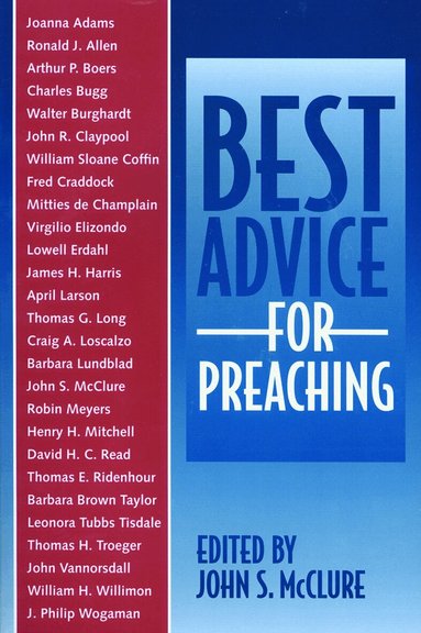 John S. McClure - Best Advice for Preaching, Häftad