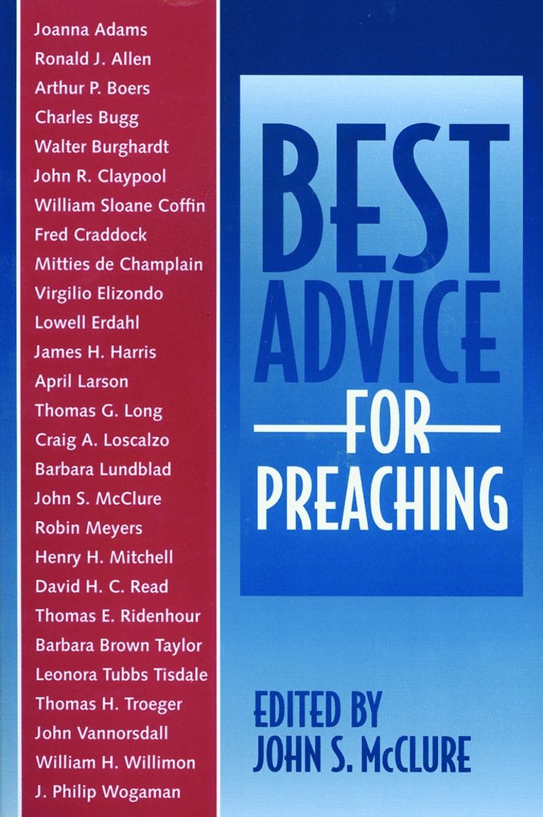 John S. McClure, John S McClure - Best Advice for Preaching, Häftad