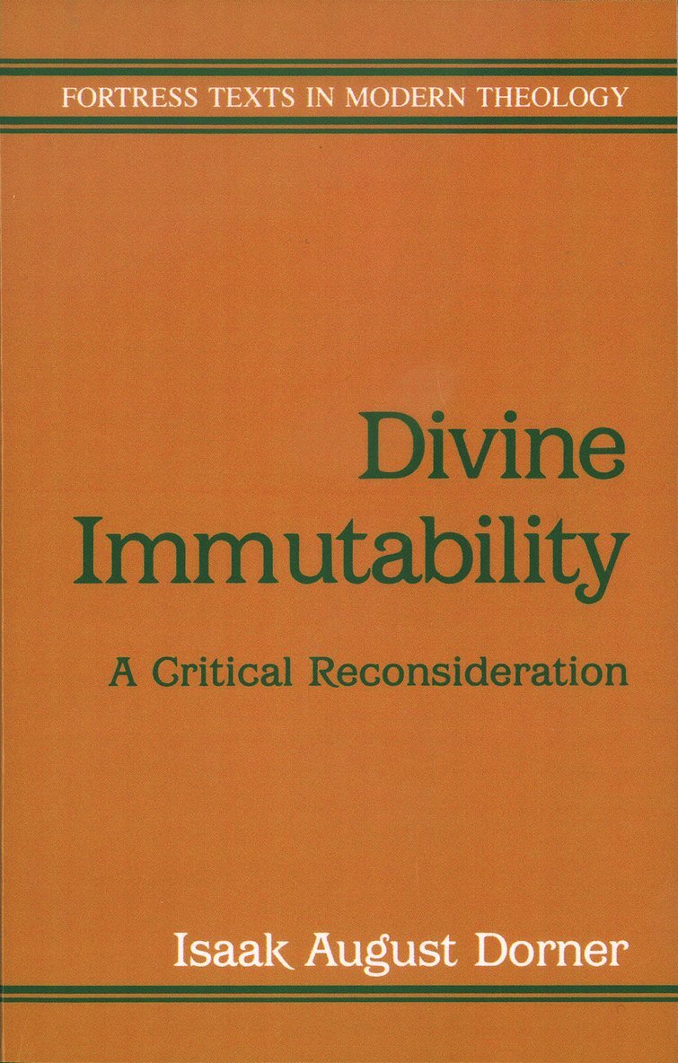 Divine Immutability 1