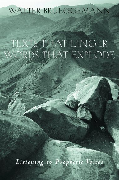 Walter Brueggemann, Patrick D. Miller, Jr. Miller, Patrick D. - Texts That Linger, Words That Explode, Häftad