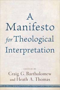 bokomslag Manifesto for Theological Interpret