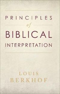 bokomslag Principles of Biblical Interpretation