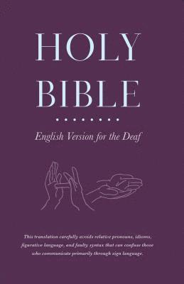 bokomslag Holy Bible English Version for the Deaf
