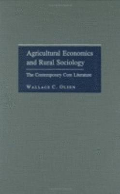 Agricultural Economics and Rural Sociology 1
