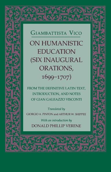 Giambattista Vico - On Humanistic Education, Inbunden