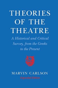 Marvin A. Carlson - Theories of the Theatre, Inbunden