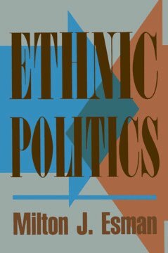 Milton J. Esman - Ethnic Politics, Inbunden