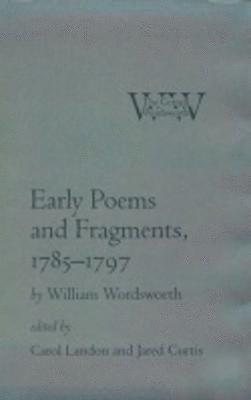 bokomslag Early Poems and Fragments, 17851797