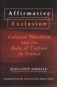 bokomslag Affirmative Exclusion: Cultural Pluralism and the Rule of Custom in France