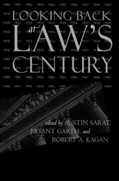 Austin Sarat, Bryant Garth, Robert A. Kagan - Looking Back at Law's Century, Inbunden