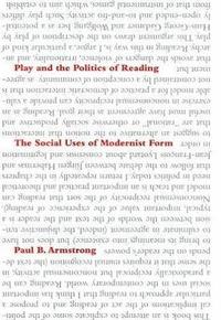 bokomslag Play and the Politics of Reading
