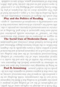 bokomslag Play and the Politics of Reading