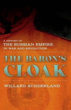 Willard Sunderland - Baron's Cloak, Inbunden