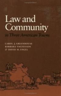 bokomslag Law and Community in Three American Towns
