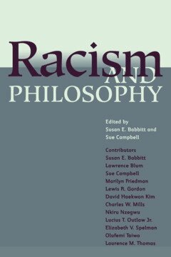 Susan E. Babbitt, Sue Campbell - Racism and Philosophy, Häftad