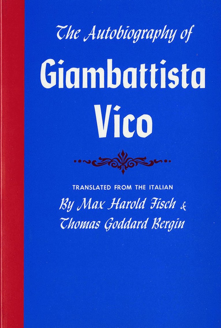 Giambattista Vico - Autobiography of Giambattista Vico, Häftad
