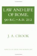 Law and Life of Rome, 90 B.C.–a.D. 212