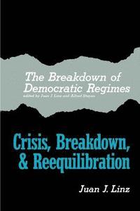 bokomslag The Breakdown of Democratic Regimes