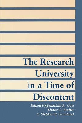 bokomslag The Research University in a Time of Discontent