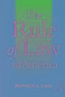 bokomslag The Rule of Law in America