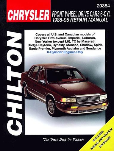 bokomslag Chrysler Front Wheel Drive Cars 6 Cyl (88 - 95) (Chilton)