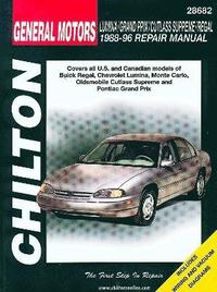 bokomslag General Motors Lumina/Grand Prix/Cutlass Supreme/Regal (88 - 96) (Chilton)