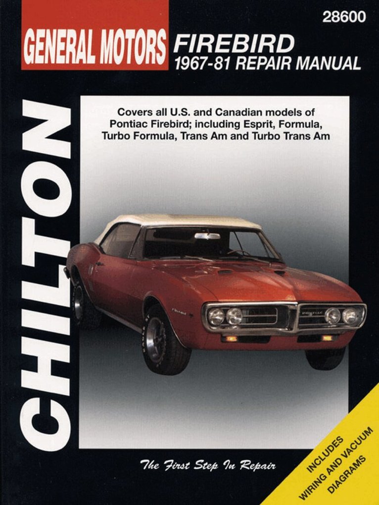 Haynes Publishing - Pontiac Firebird (67 - 81) (Chilton), Häftad