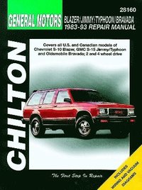 bokomslag GM Blazer/Jimmy/Typhoon/Bravada 1983-93 (Chilton's Total Car Care Repair Manuals )