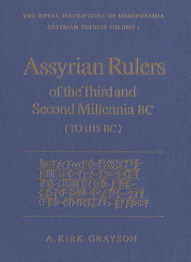 bokomslag Assyrian Rulers of the Third and Second Millenia BC (to 1115 BC)