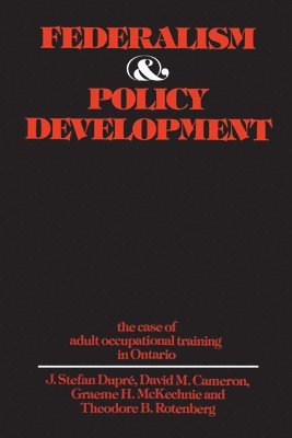bokomslag Federalism and Policy Development