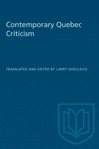 bokomslag Contemporary Quebec Criticism