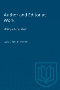 bokomslag Author and Editor at Work