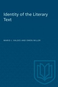 bokomslag Identity of the Literary Text