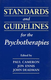bokomslag Standards and Guidelines for the Psychotherapies