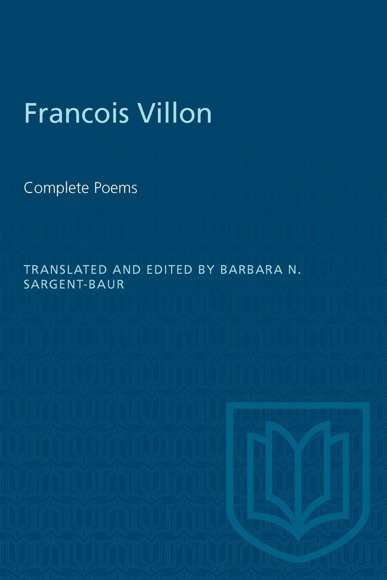 Barbara Sargent-Baur - Francois Villon, Häftad