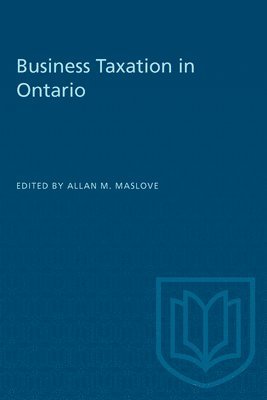 bokomslag Business Taxation in Ontario