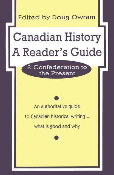 bokomslag Canadian History: a Reader's Guide