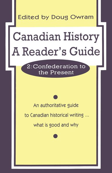 bokomslag Canadian History: A Reader's Guide