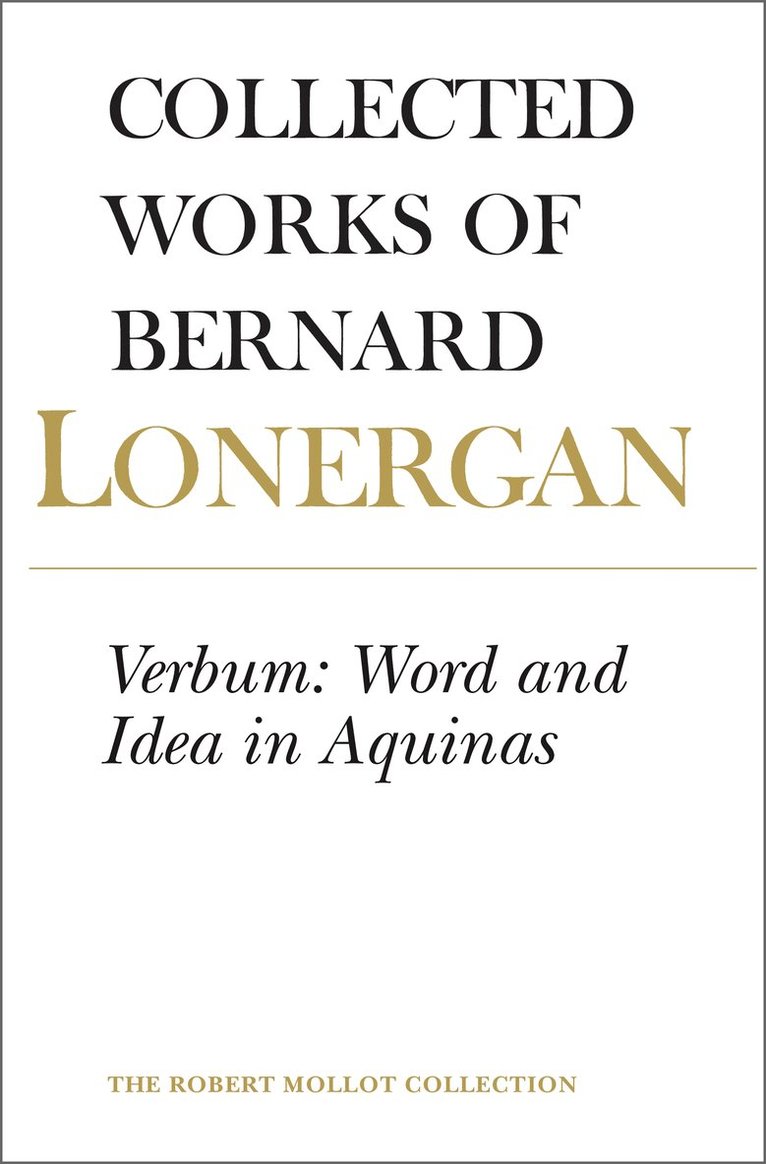Bernard Lonergan, Frederick Crowe, S.J., Robert Doran, S.J., Frederick Crowe S. J., Frederick Crowe S J, Robert Doran S J - Verbum, Häftad