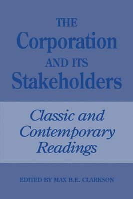 bokomslag The Corporation and Its Stakeholders